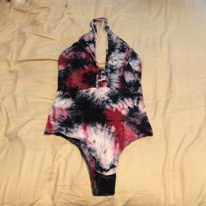 Tie dyed body suit